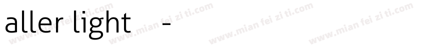 aller light字体字体转换